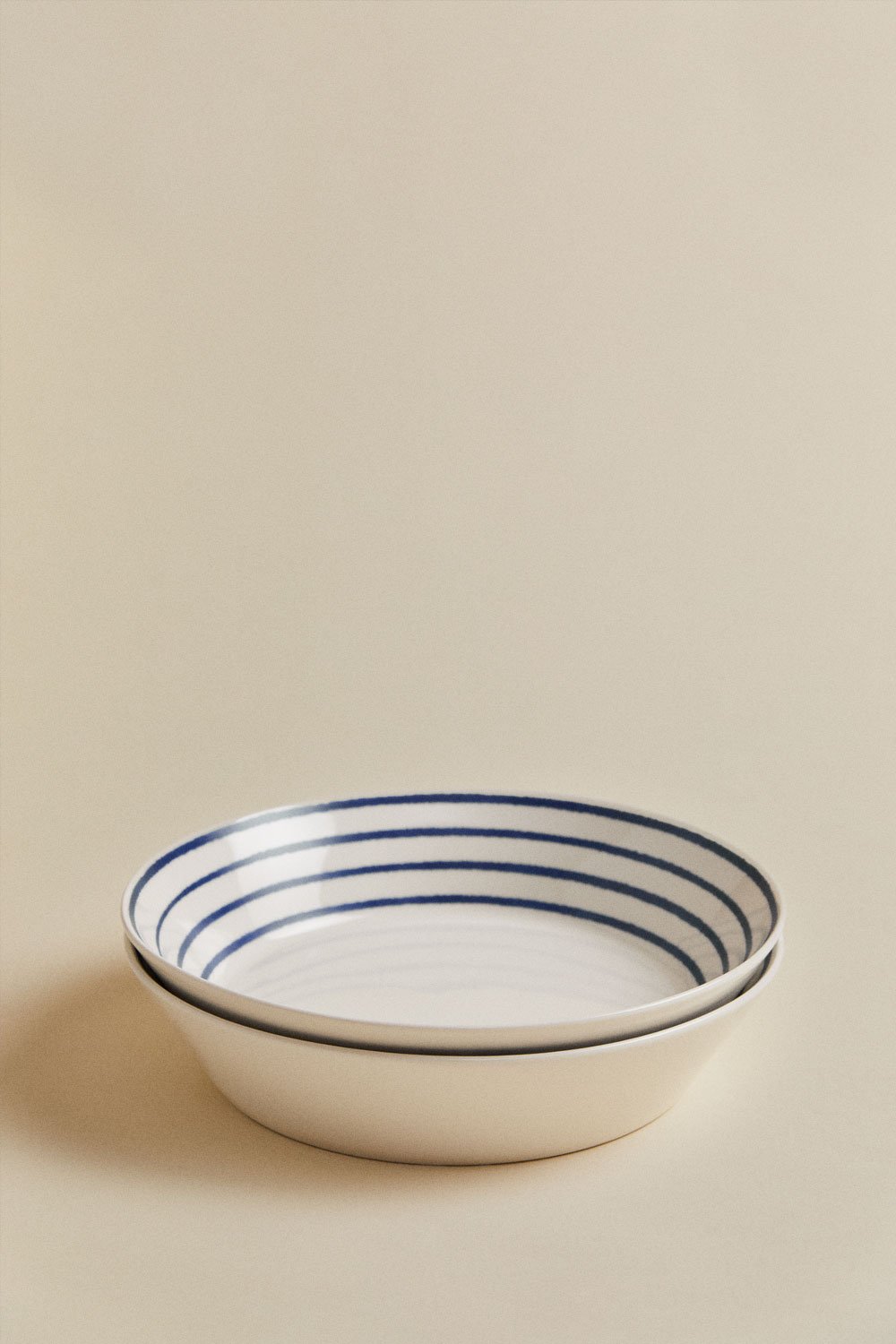 Pack van 2 diepe borden in new bone china Isolda, galerij beeld 3
