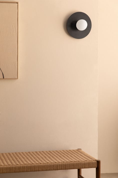 Jorien glazen bol wandlamp