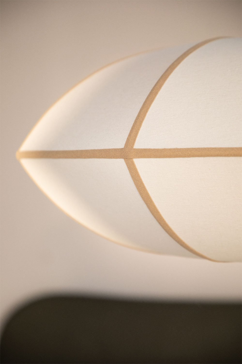 Patraix linnen plafondlamp, galerij beeld 2