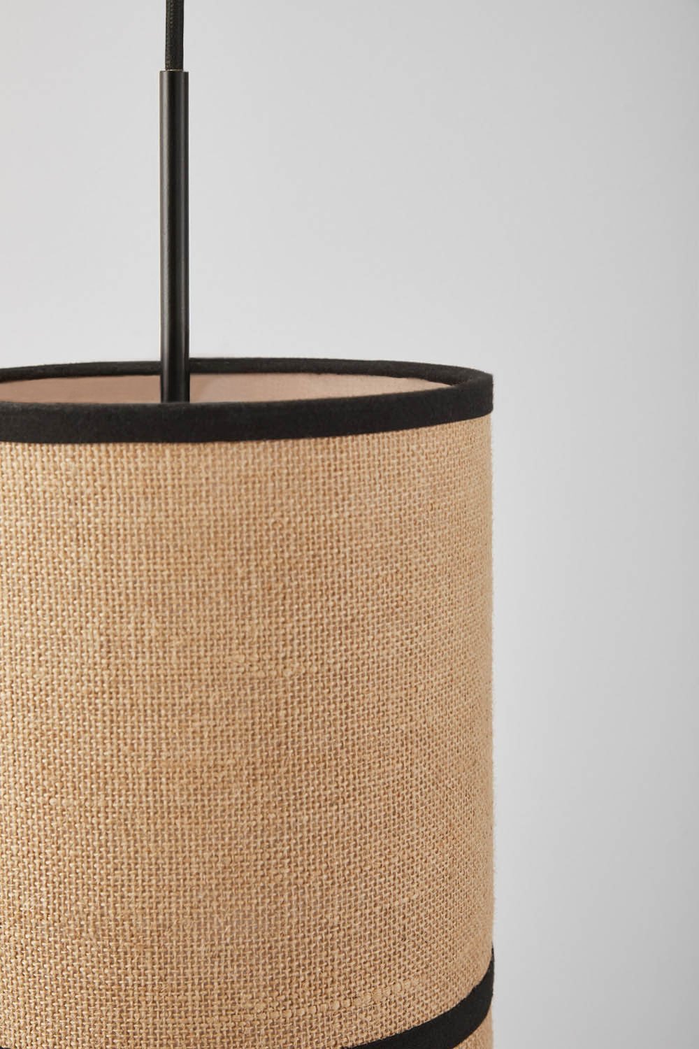 Olinda plafondlamp van jute en katoen, galerij beeld 5