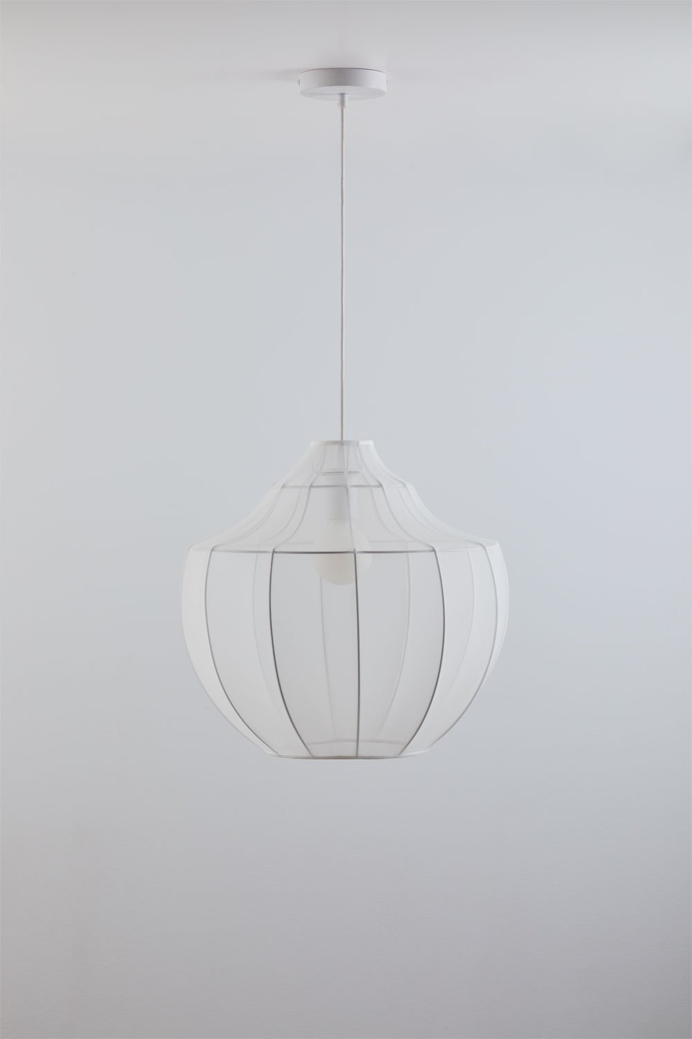 Adaya plafondlamp van metaal en stof, galerij beeld 3