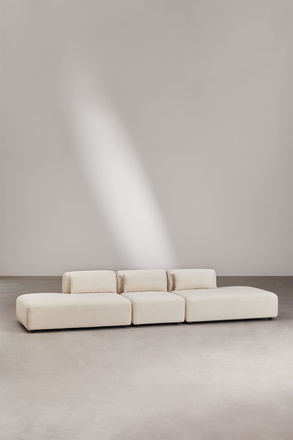 Fogler 3-delige modulaire dubbele chaise bank, galerij beeld 1