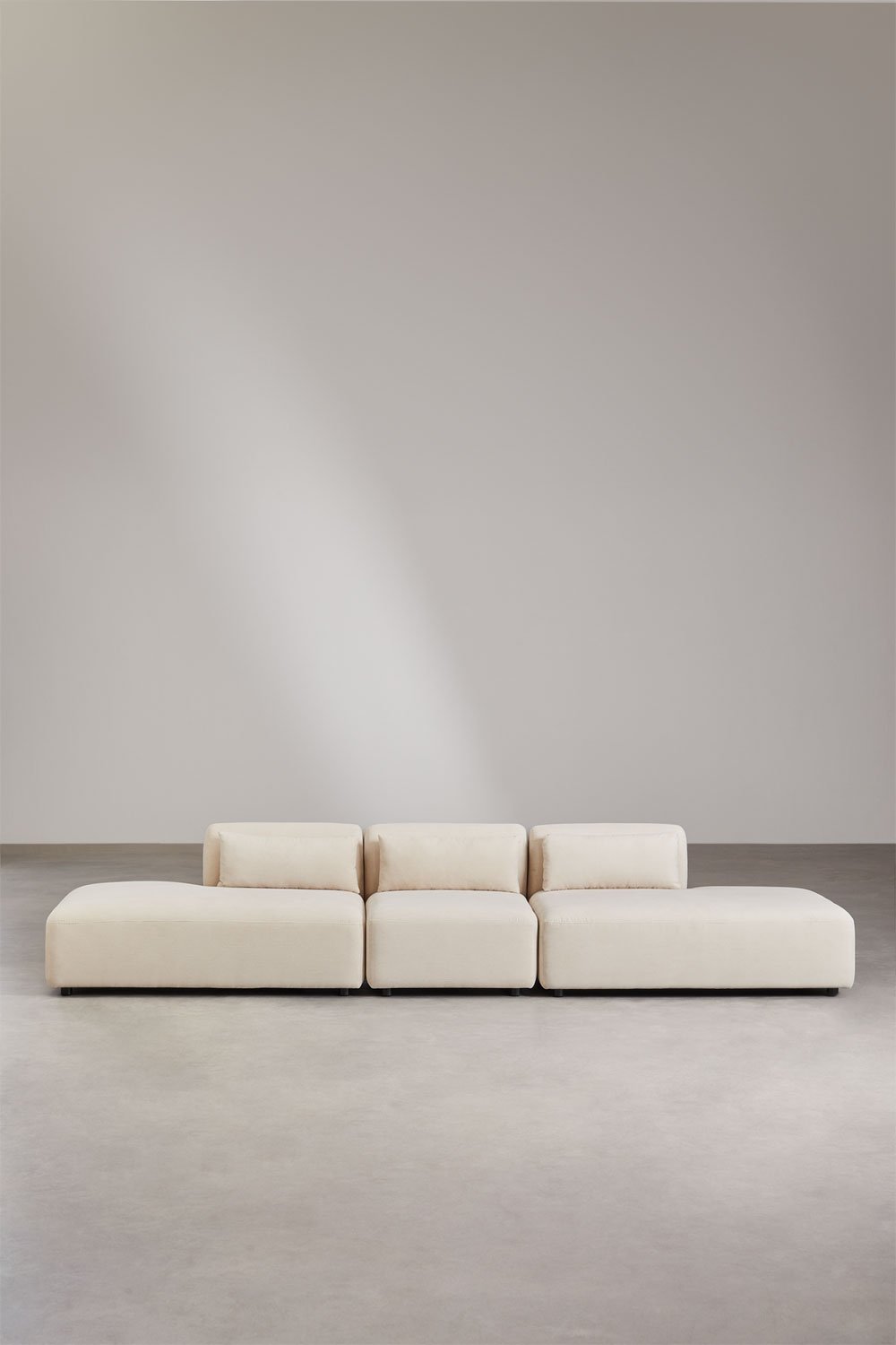 Fogler 3-delige modulaire dubbele chaise bank, galerij beeld 3