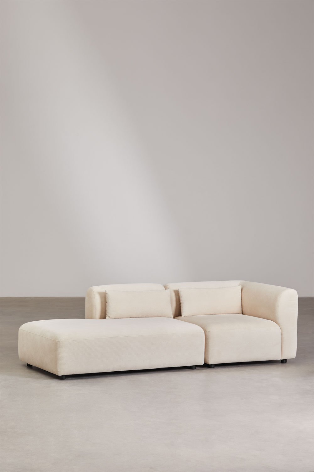 Fogler 2-delige modulaire hoekbank met chaise longue links, galerij beeld 1