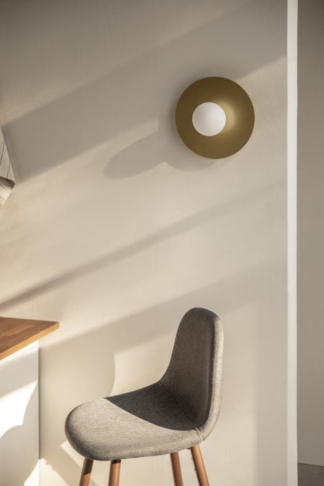 Jorien glazen bol wandlamp