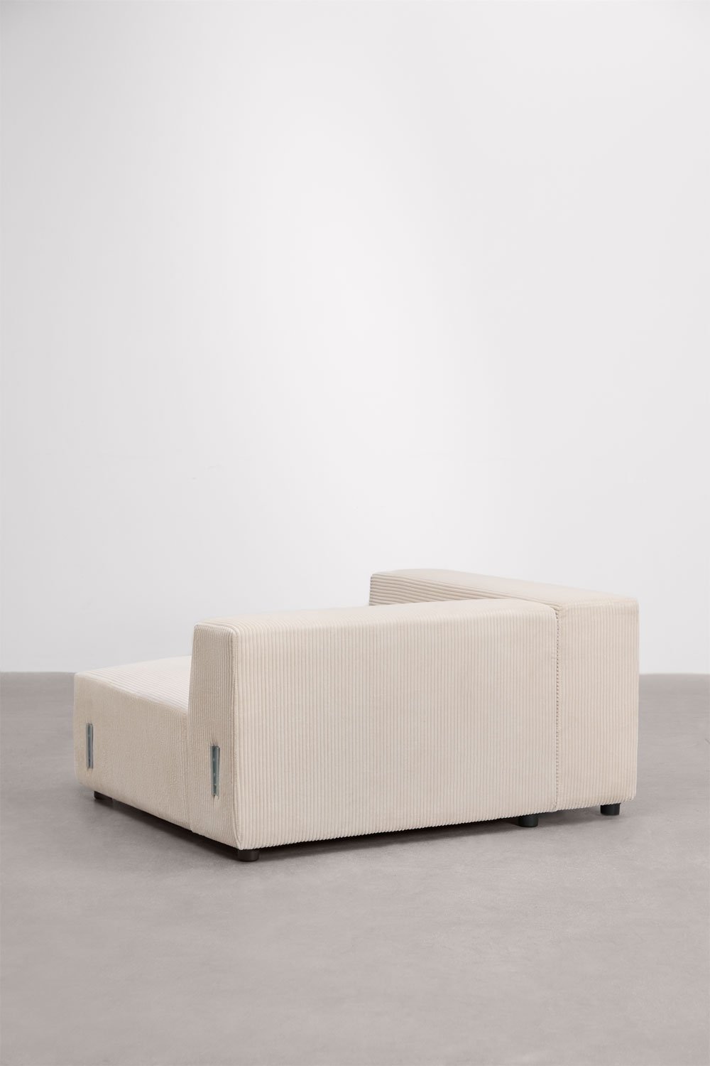 Linker hoekmodule 135x113 cm met hoge armleuning voor modulaire bank Bruna, galerij beeld 4