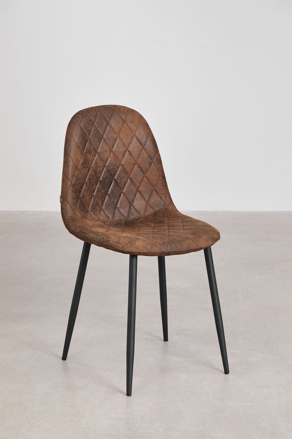 Pack van 4 eetkamerstoelen in kunstleer Glamm, galerij beeld 1
