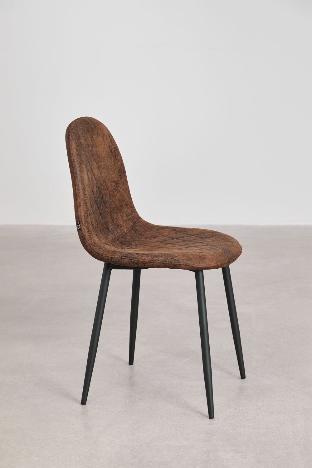 Pack van 4 eetkamerstoelen in kunstleer Glamm, galerij beeld 2