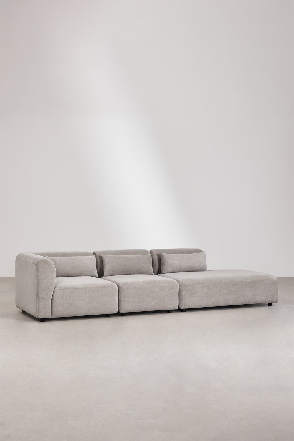 Fogler 3-delige modulaire hoekbank met chaise longue rechts, galerij beeld 1