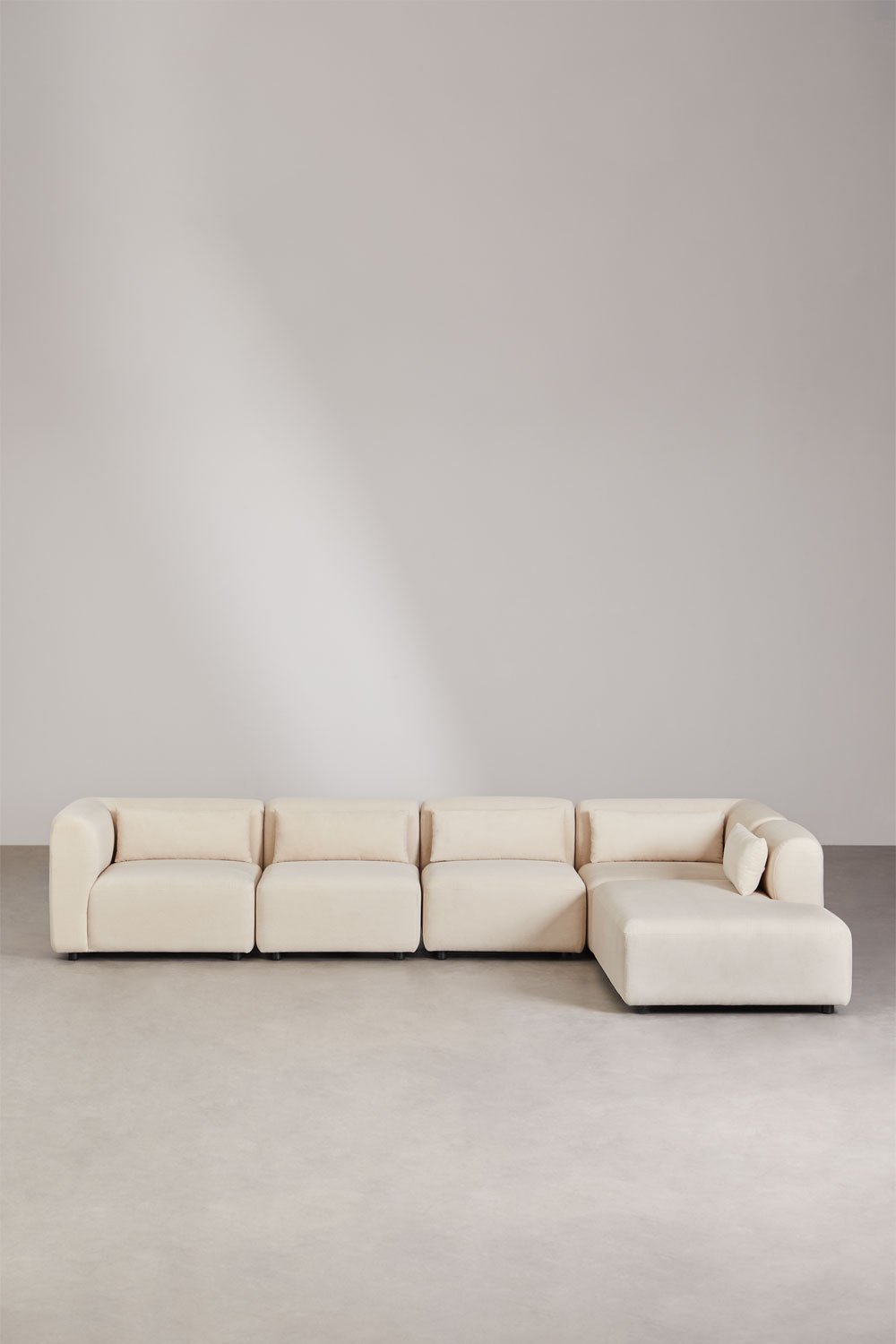 Fogler 5-delige modulaire bank met chaise longue rechts, galerij beeld 3