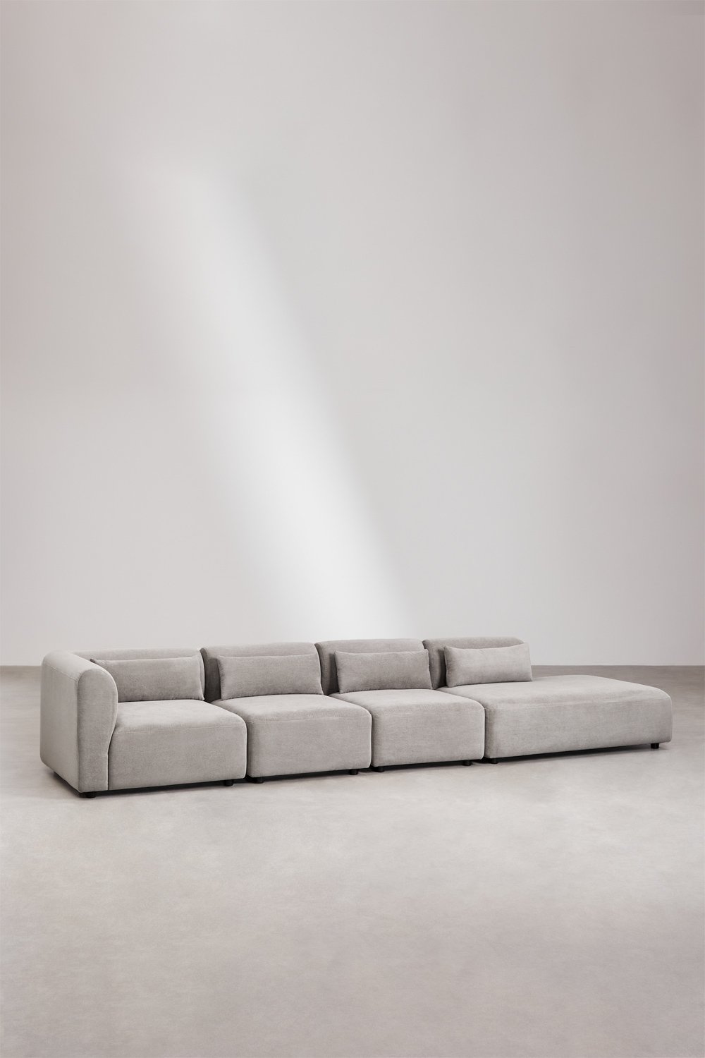 Fogler 4-delige modulaire hoekbank met chaise longue rechts, galerij beeld 2