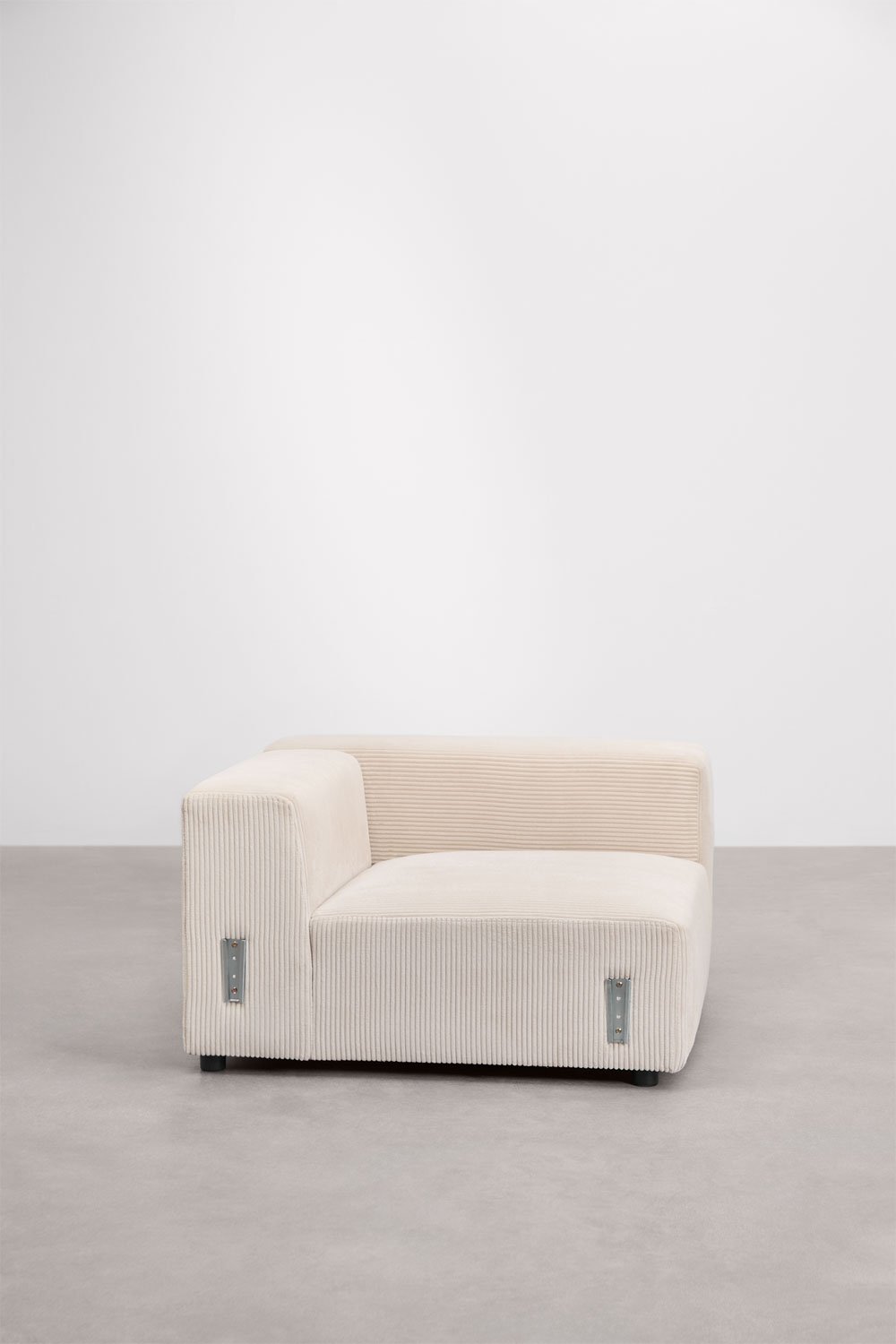 Rechter hoekmodule 115x113 cm met hoge armleuning voor modulaire bank Bruna, galerij beeld 3