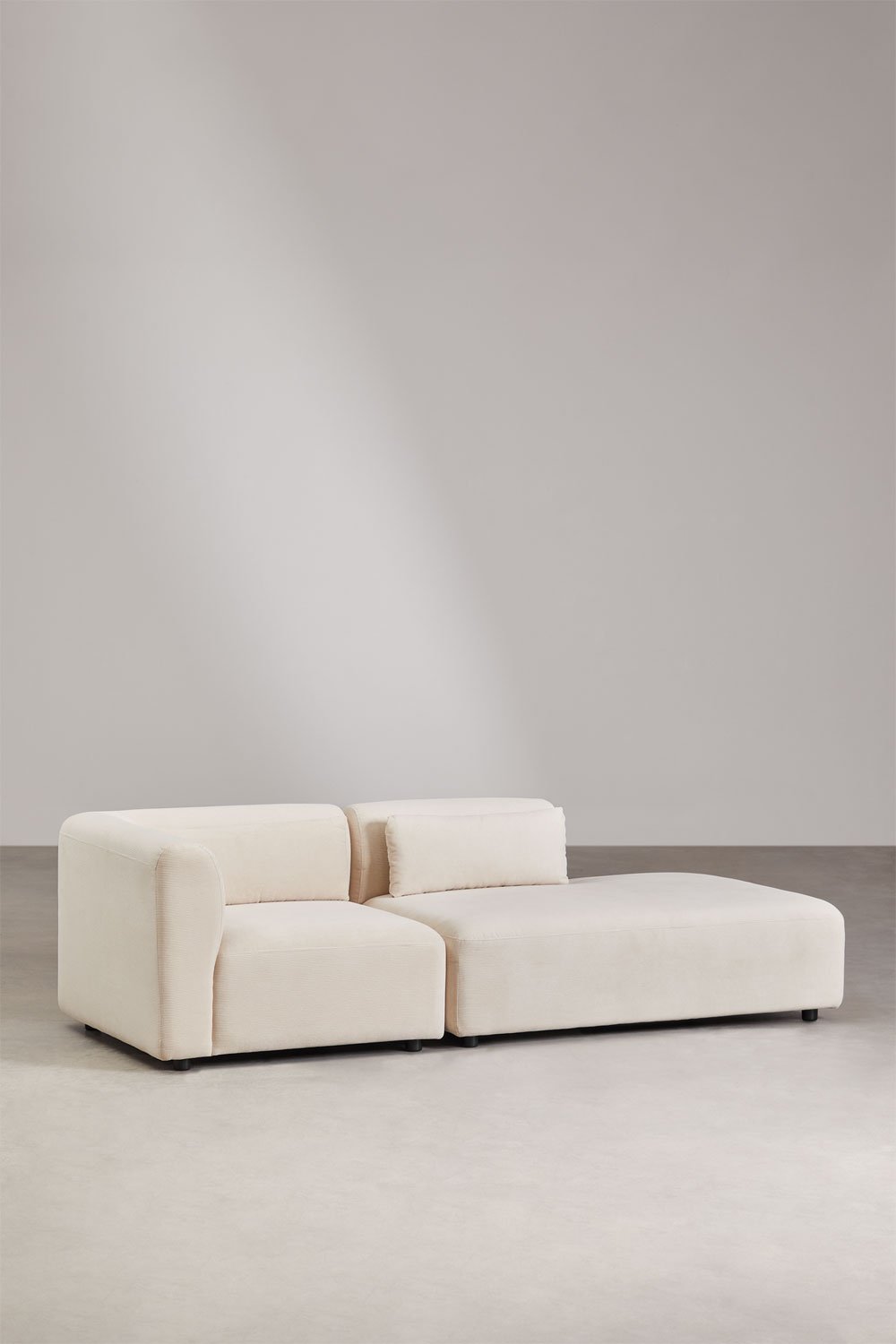 Fogler 2-delige modulaire hoekbank met chaise longue rechts, galerij beeld 1