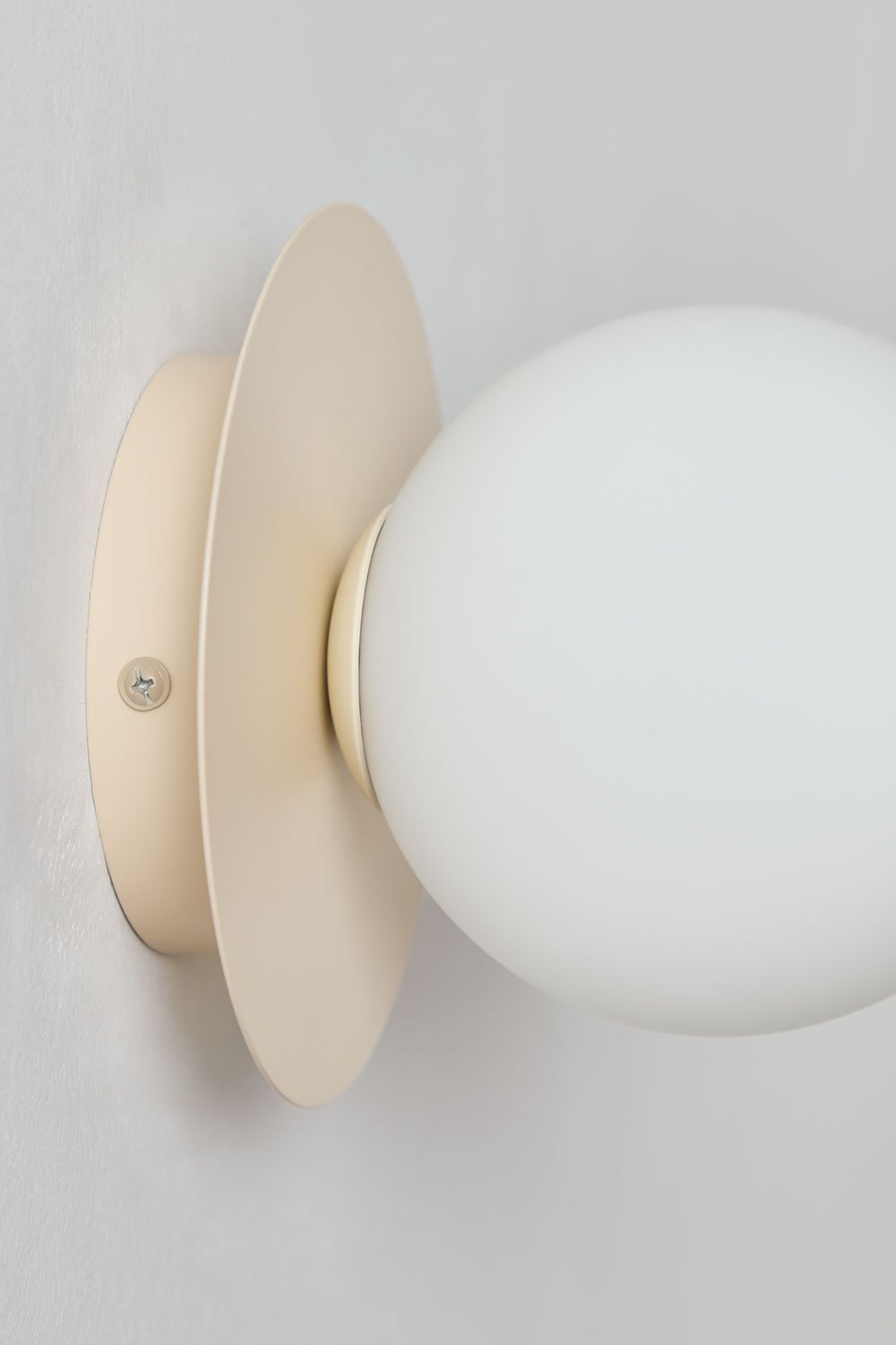 Anine badkamer wandlamp van ijzer en glas, galerij beeld 3