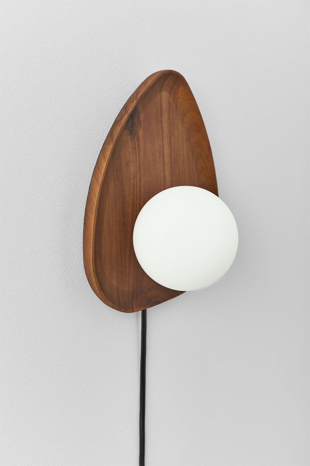 Wandlamp van acaciahout ↑24 cm Freidy, galerij beeld 4