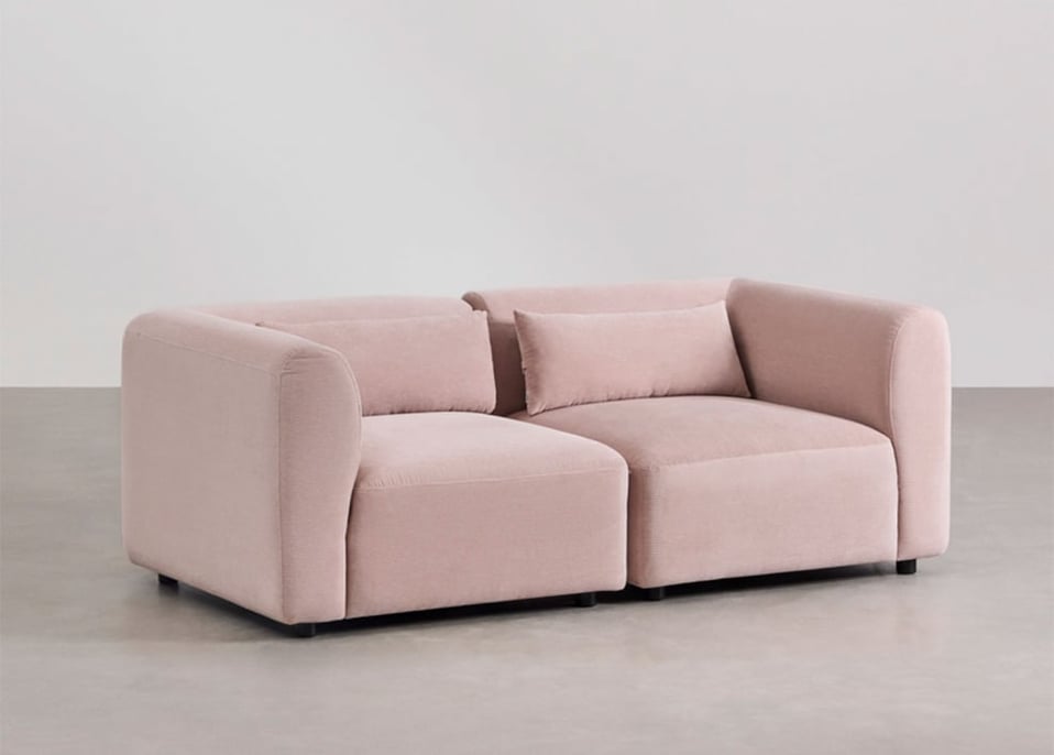 Fogler 2-delige modulaire bank - Corduroy Roze wijn