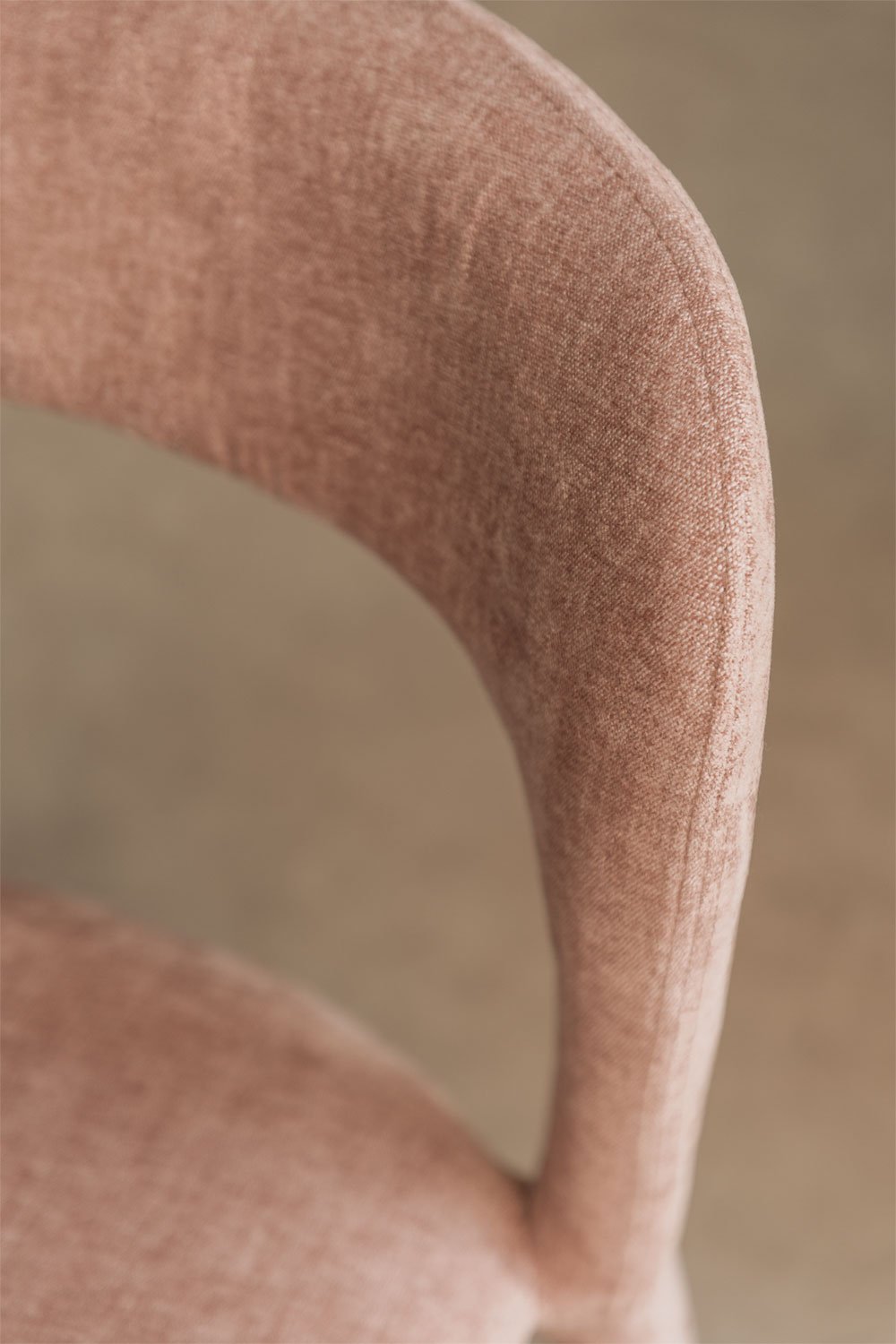 Pack van 2 gestoffeerde eetkamerstoelen Brusel, galerij beeld 2