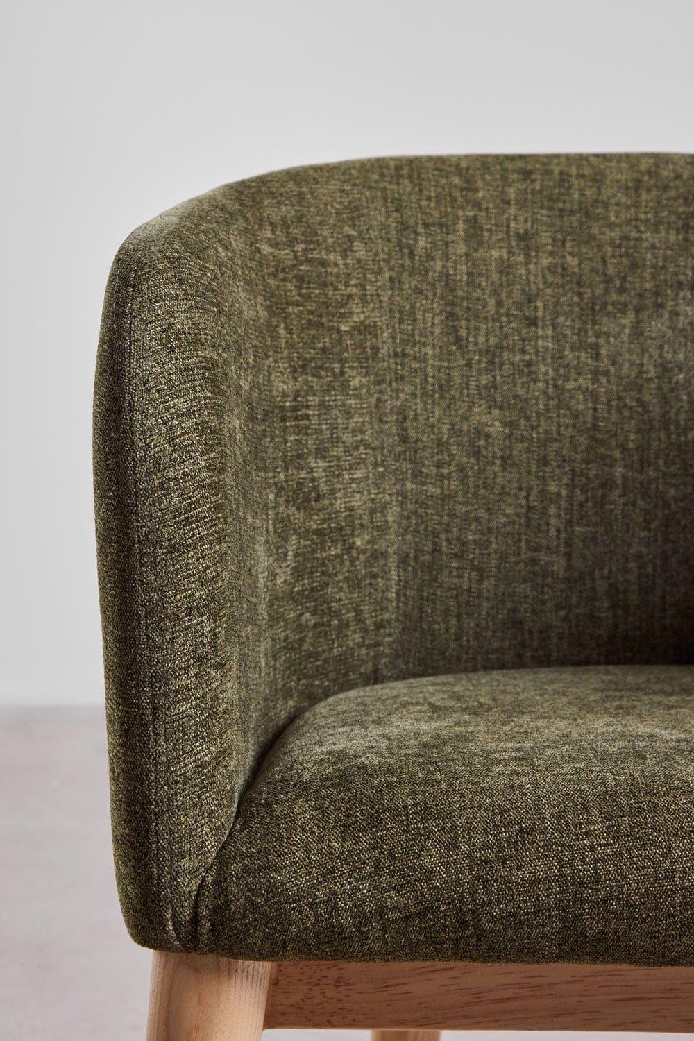 Set van 4 Bunia gestoffeerde eetkamerstoelen met armleuningen, galerij beeld 6