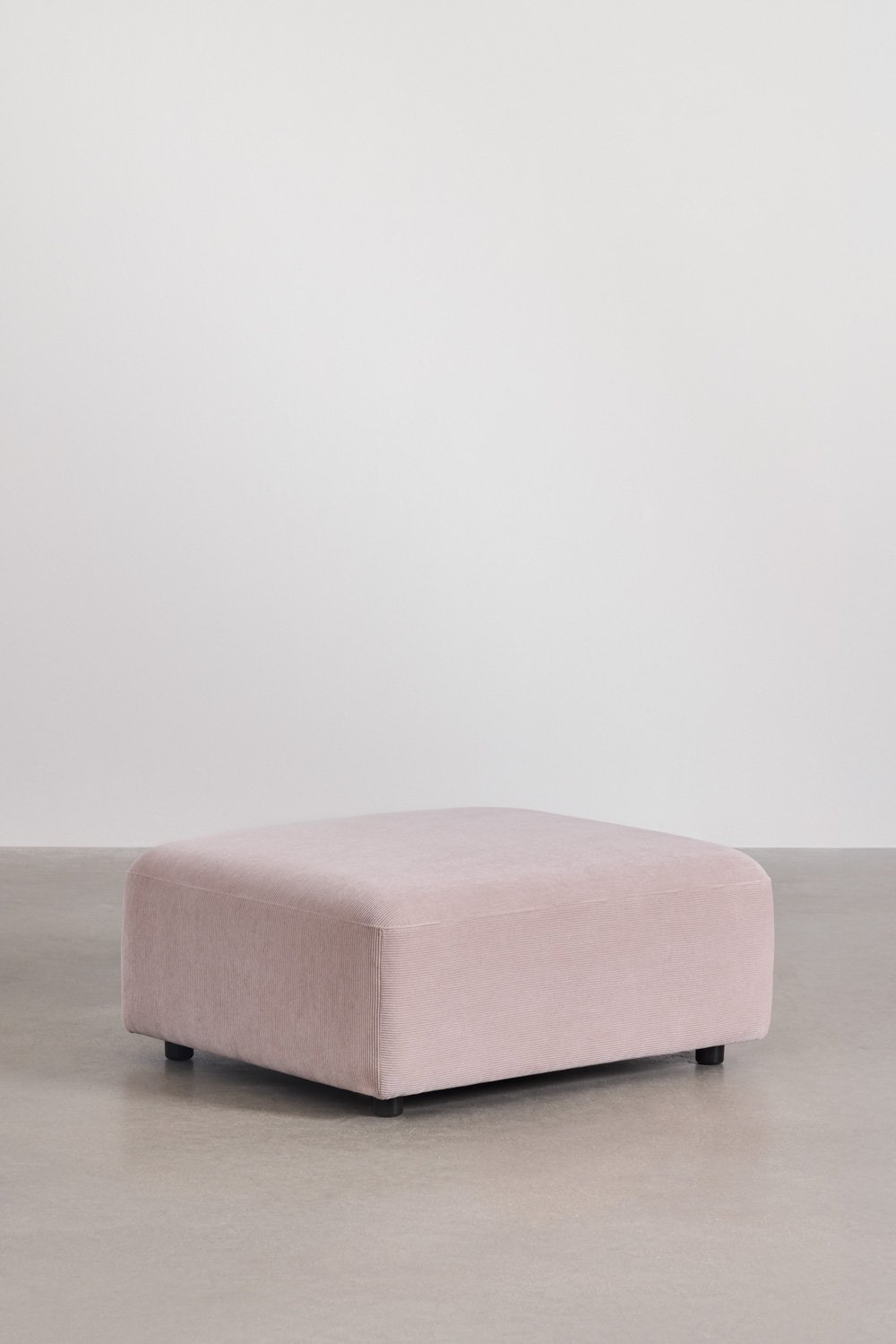 3-delige modulaire bank met chaise longue rechts en Fogler poef, galerij beeld 8