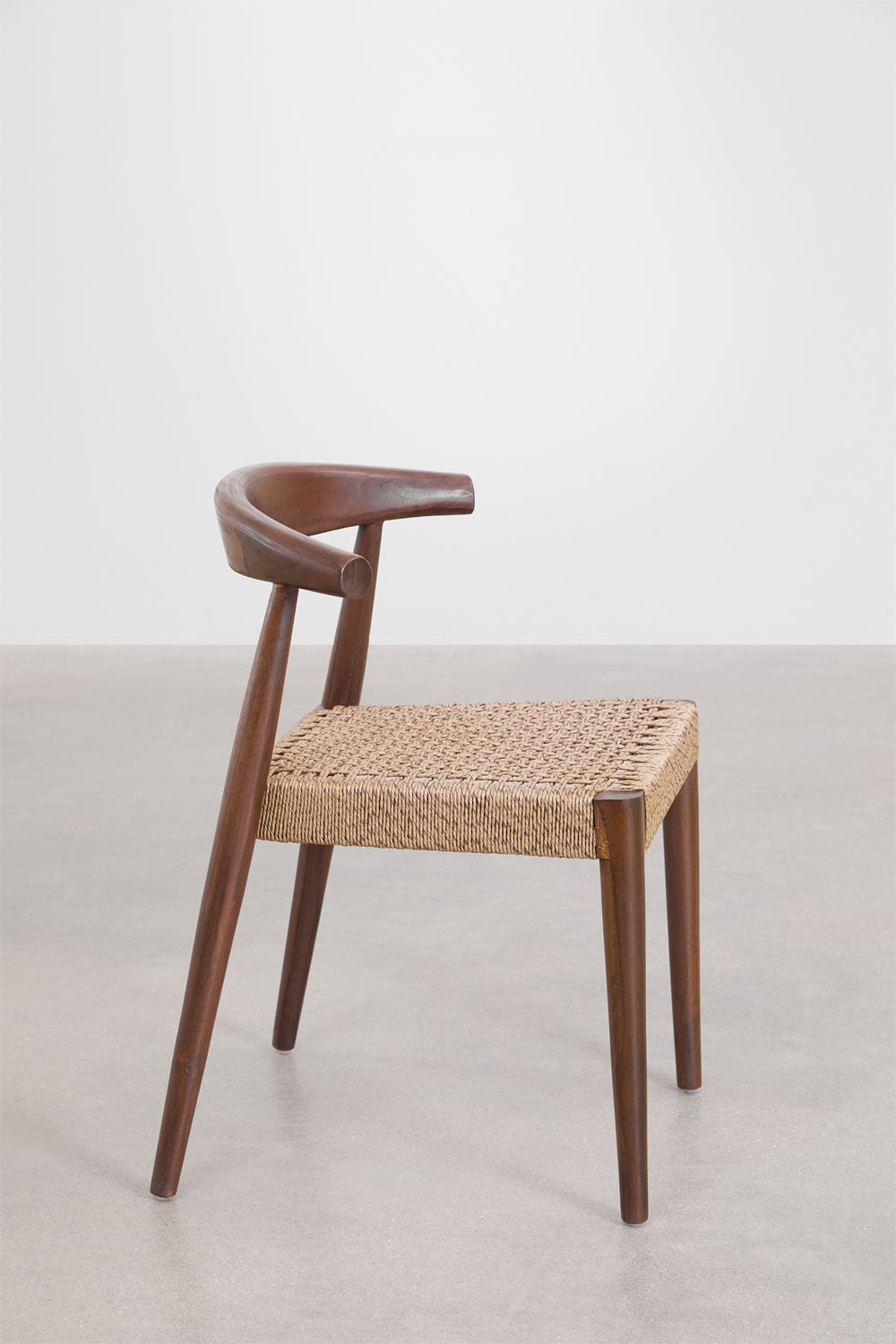 Set van 4 Celle teakhouten eetkamerstoelen       , galerij beeld 5