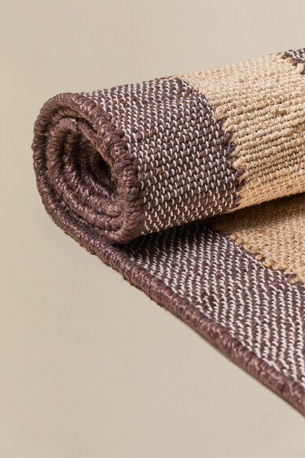 Serilda jute- en katoenen vloerkleed, galerij beeld 2