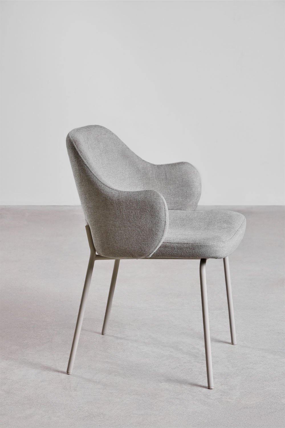 Pakket van 2 Gemma gestoffeerde eetkamerstoelen met armleuningen, galerij beeld 4