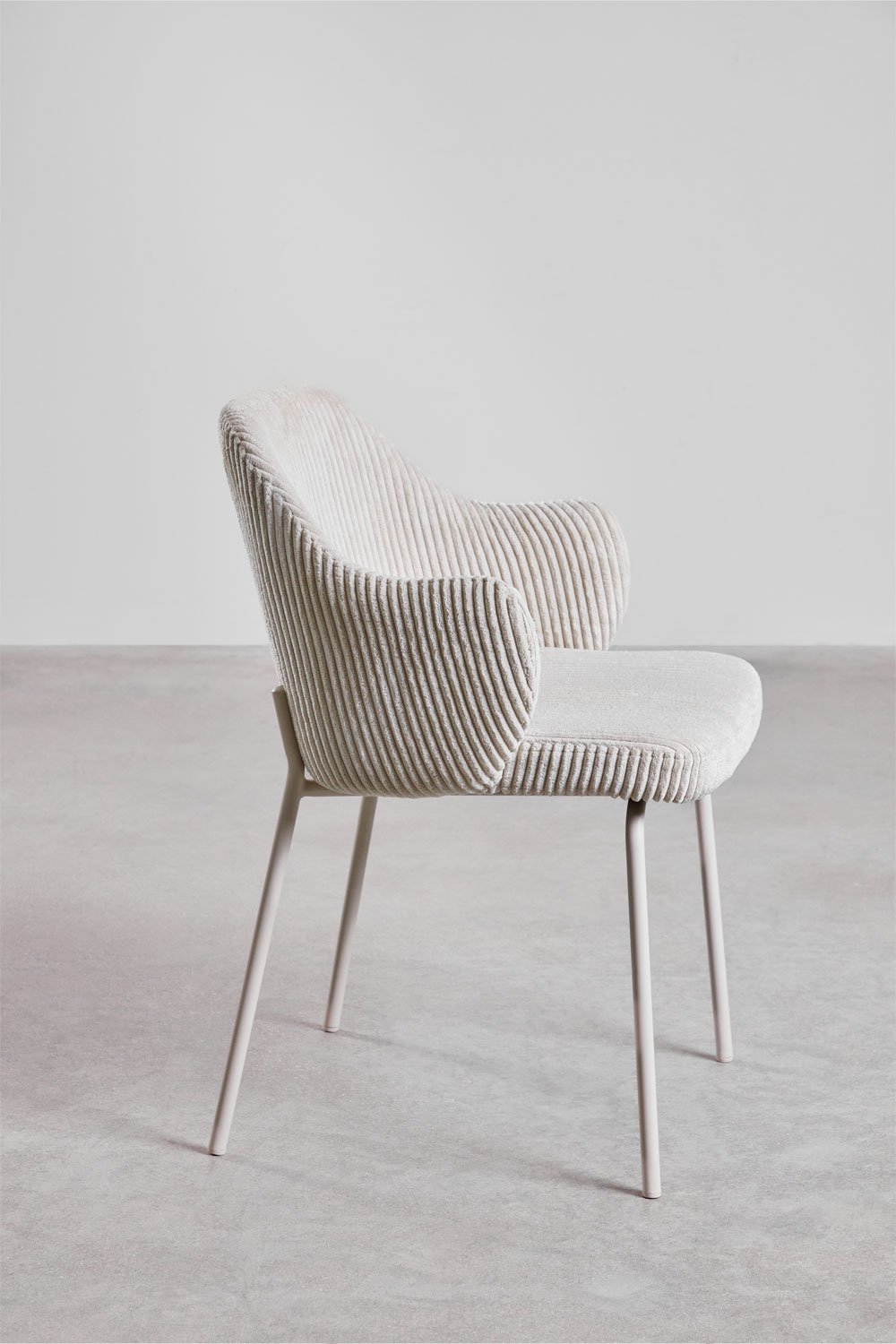 Pakket van 2 Gemma gestoffeerde eetkamerstoelen met armleuningen, galerij beeld 4