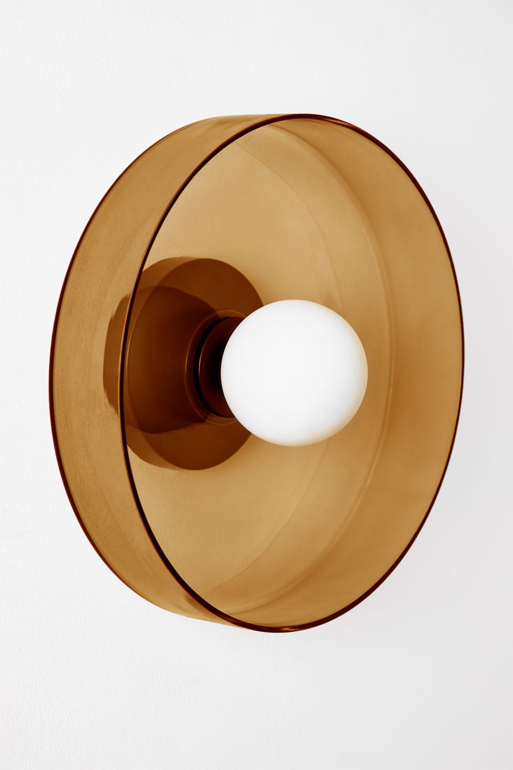 Jaxal wandlamp van glas en roestvrij staal, galerij beeld 3