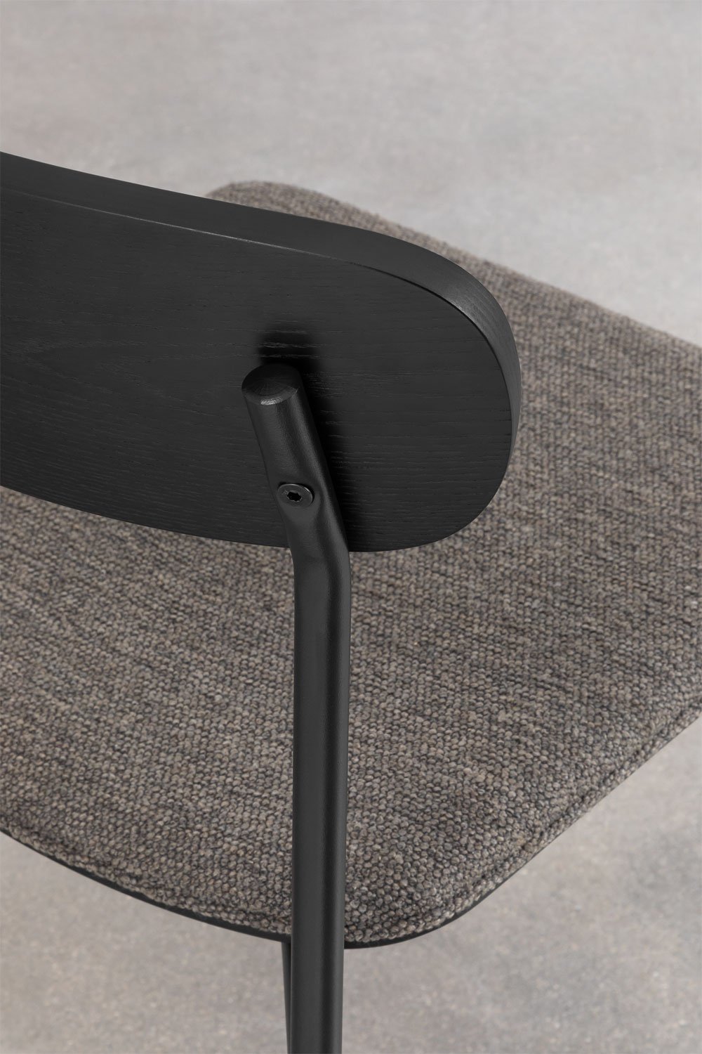 Pack van 2 stapelbare eetkamerstoelen van ijzer en hout Wilpier, galerij beeld 6