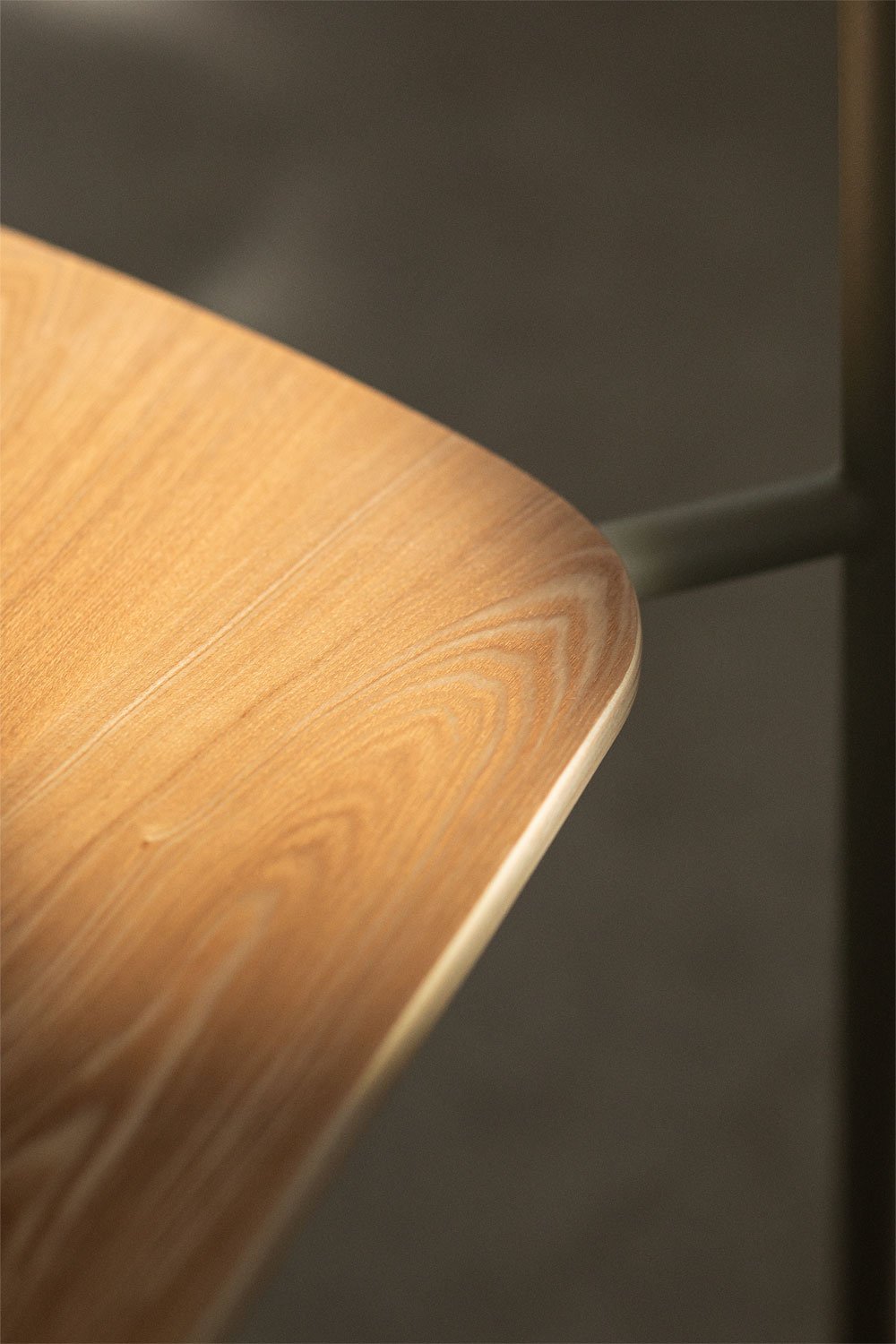 Set van 4 stapelbare eetkamerstoelen van ijzer en hout Wilpier, galerij beeld 2