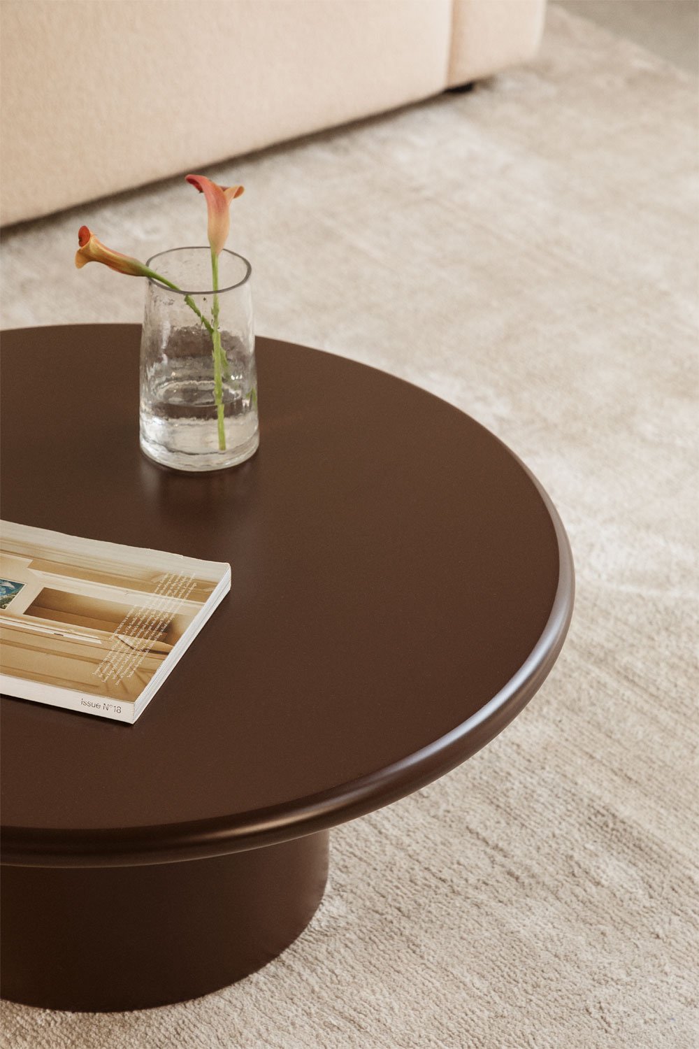 Ronde MDF salontafel (Ø80 cm) Rodeo, galerij beeld 2