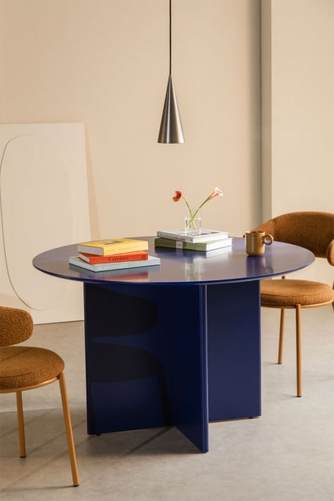 Ronde eettafel in MDF (Ø120 cm) Saonara