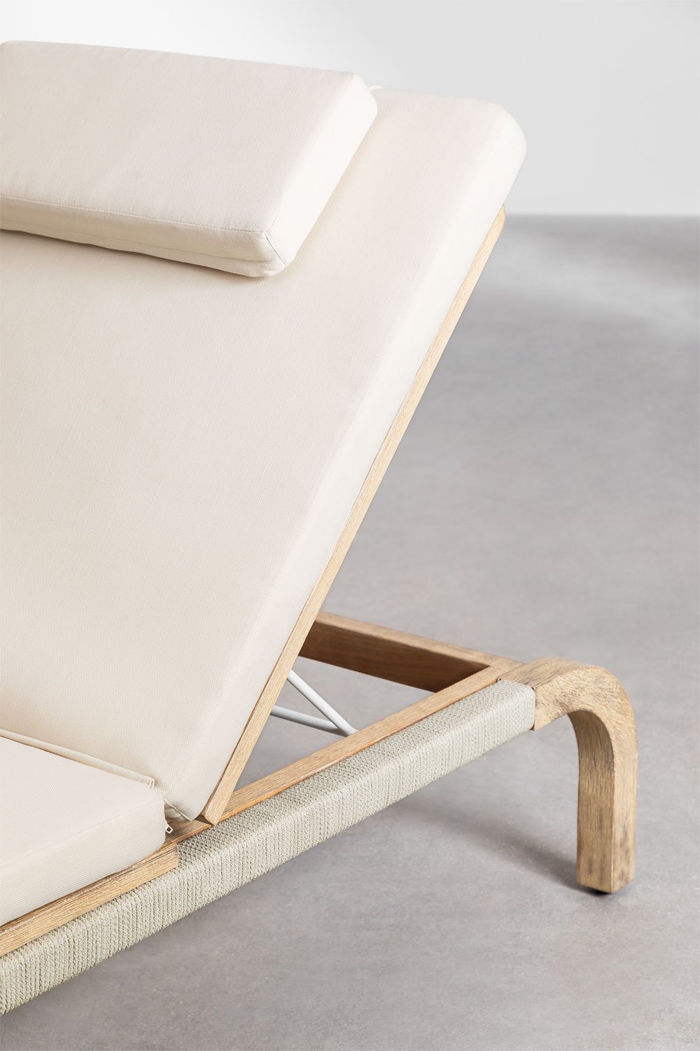 Set van 2 verstelbare ligstoelen van acaciahout met Dubai-kussens, galerij beeld 3857823