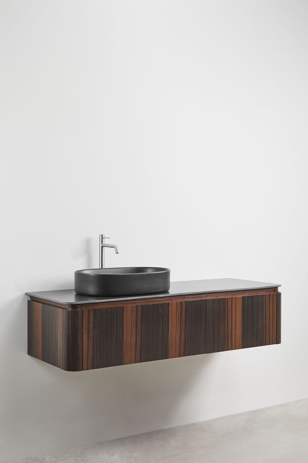 Lavena zwevend houten badkamermeubelset, galerij beeld 4