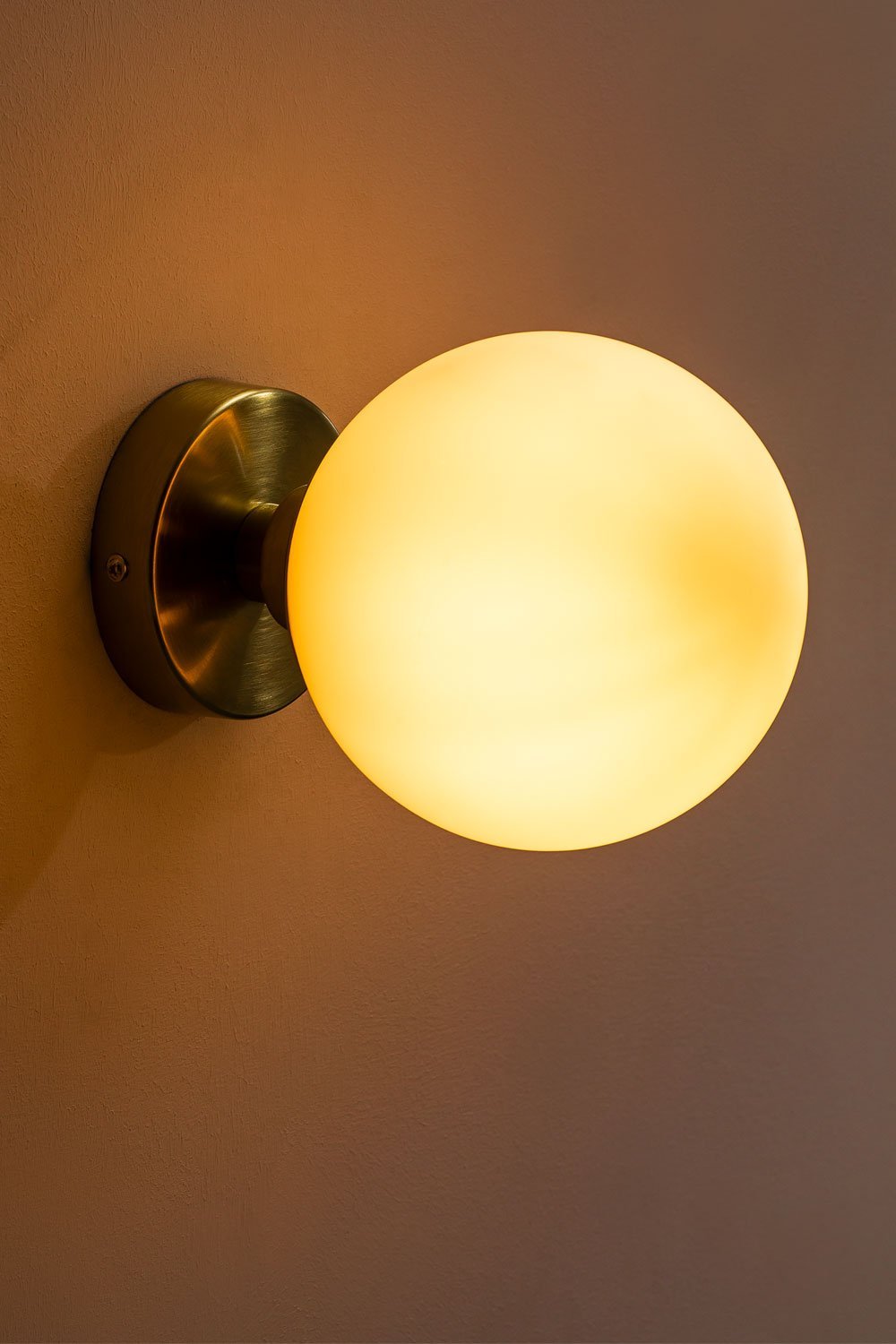 Wandlamp met glazen bol Uvol Traditional, galerij beeld 3