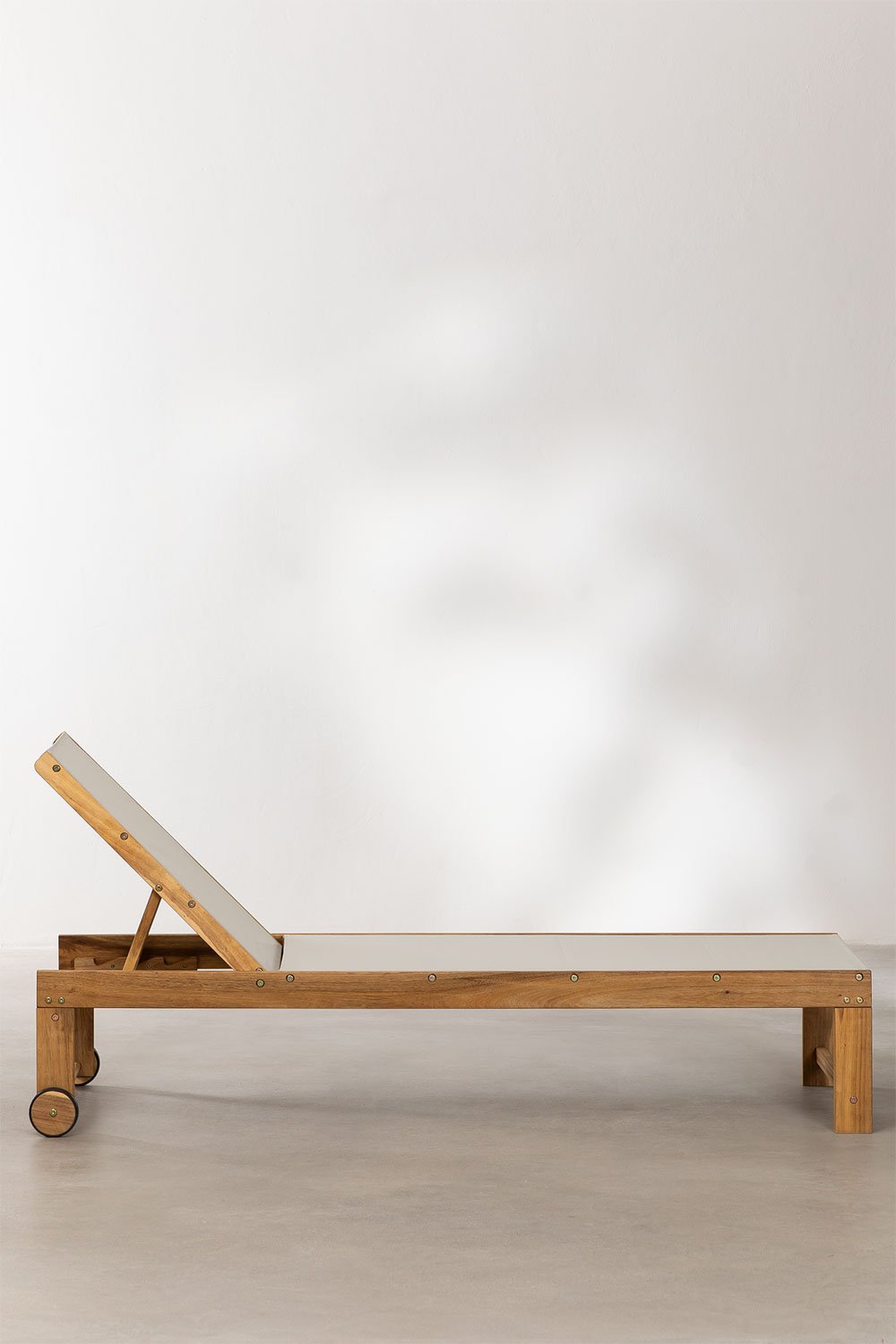 Set van 2 verstelbare ligstoelen van hout Valerys, galerij beeld 4