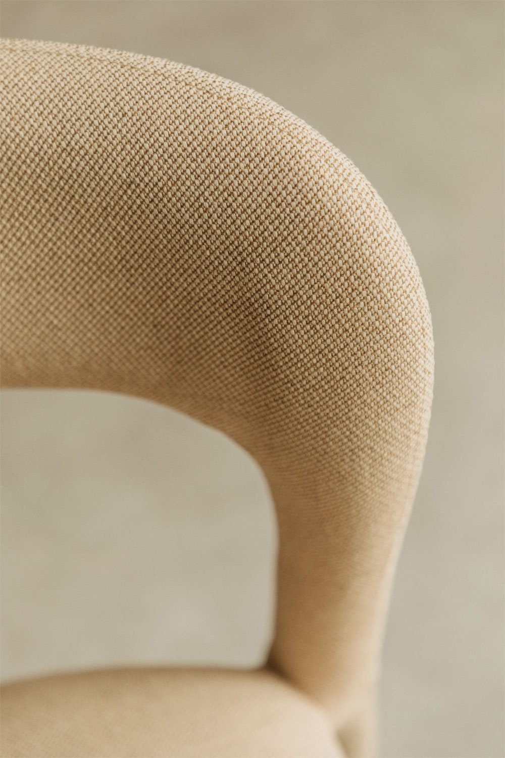Set van 4 gestoffeerde eetkamerstoelen Brusel, galerij beeld 2