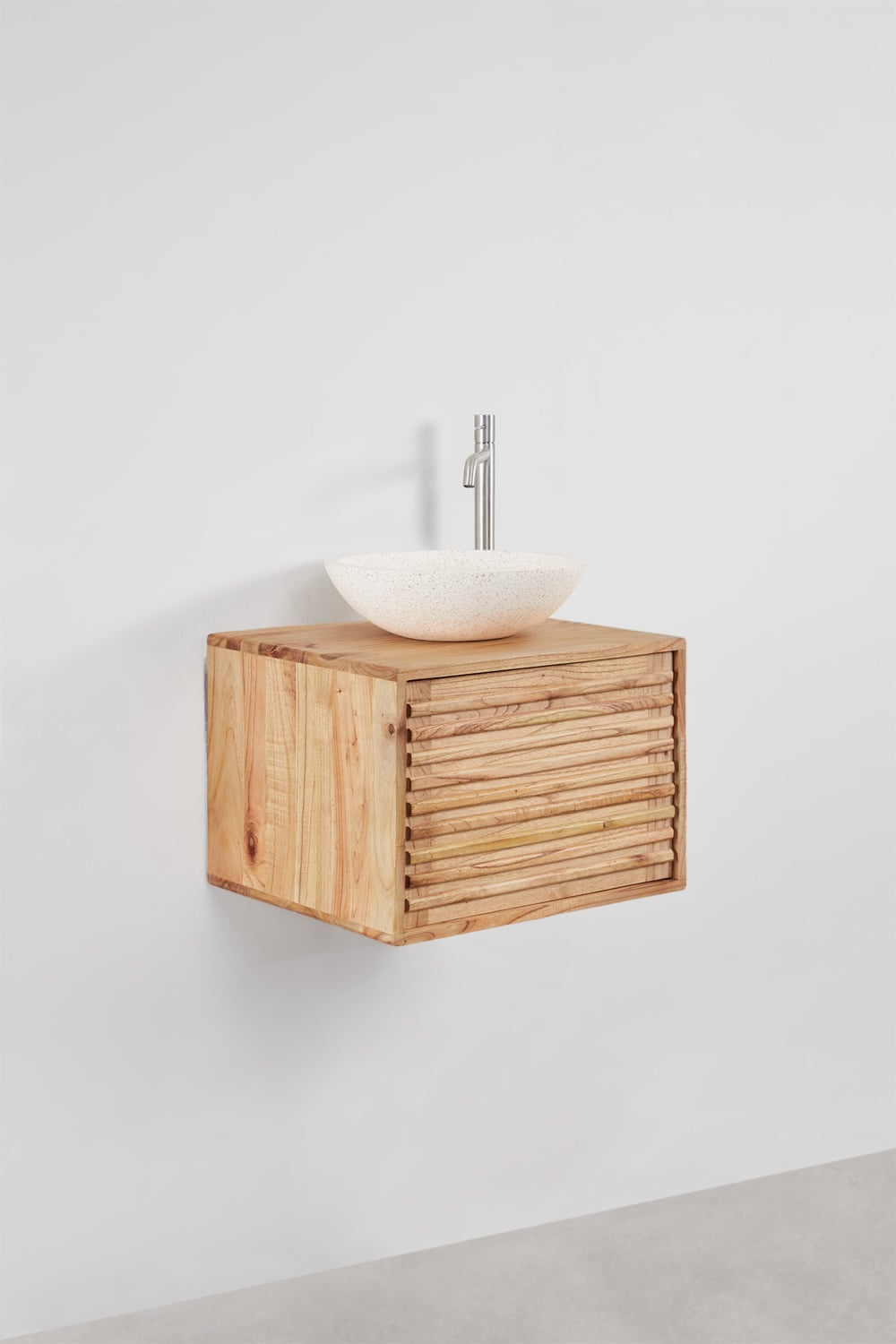 Hangend badkamermeubelset 60x45 cm in hout Deleyna, galerij beeld 3