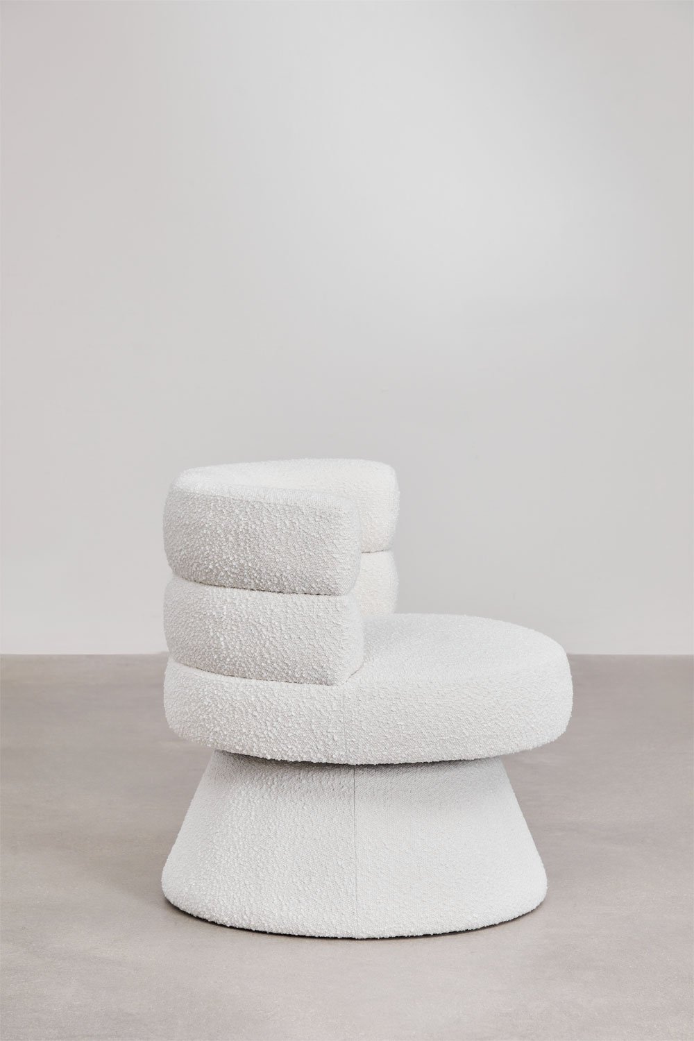 Set van 2 draaifauteuils in bouclé stof Protea, galerij beeld 5