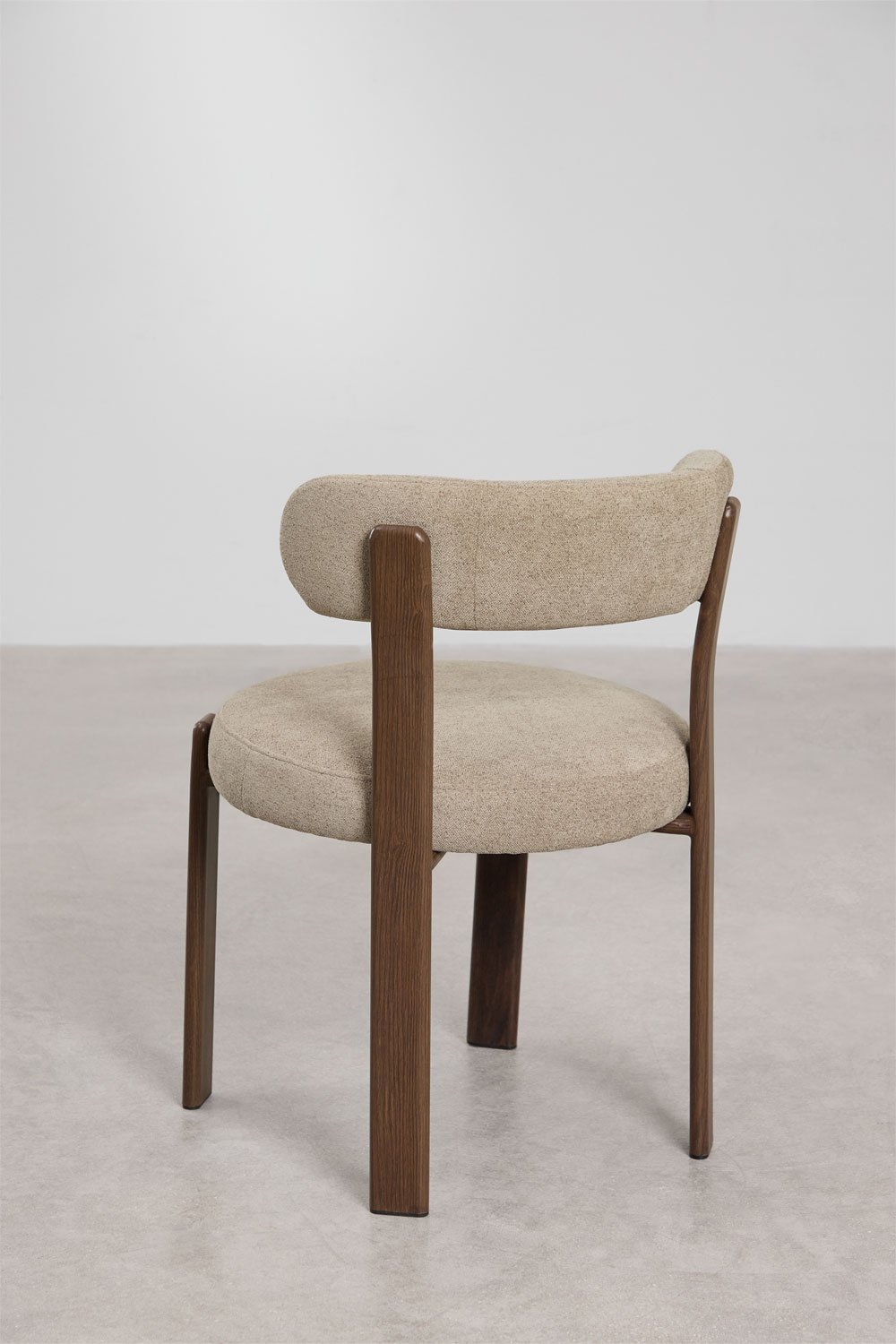 Set van 4 gestoffeerde eetkamerstoelen van ijzer Jolie, galerij beeld 6