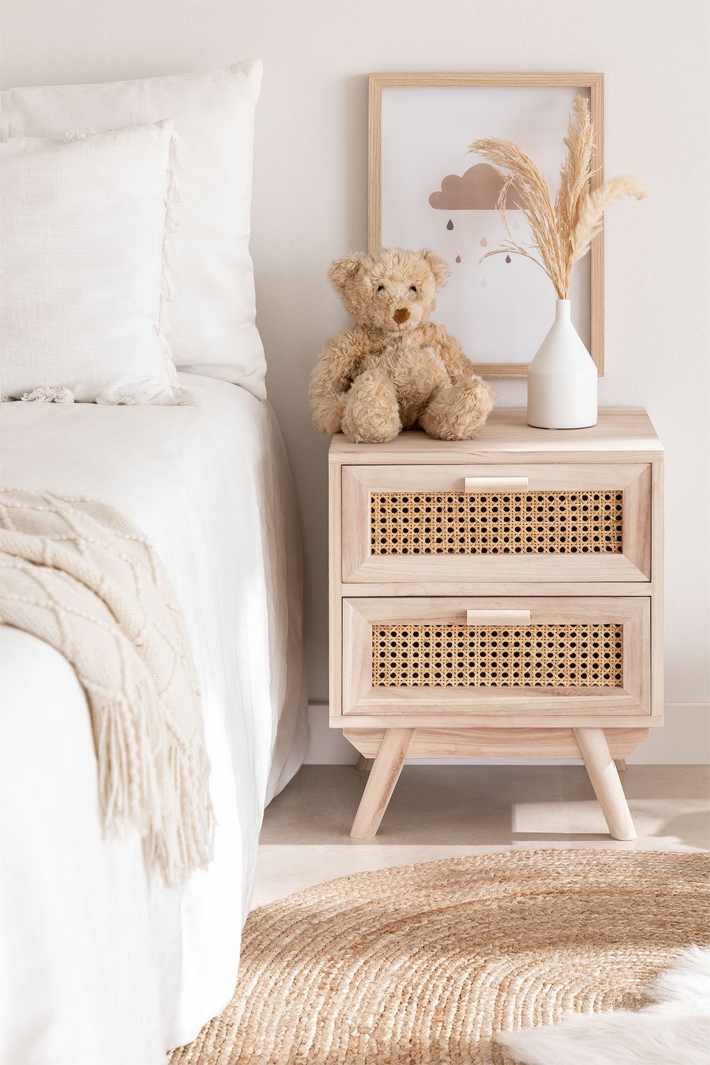 Set van 2 Ralik houten nachtkastjes, galerij beeld 3