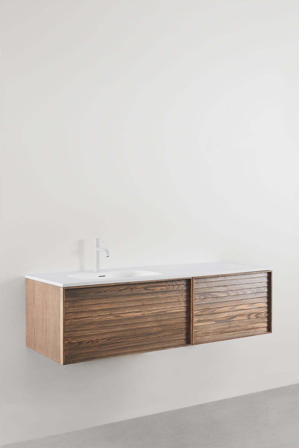 Solea houten badkamermeubelset met geïntegreerde wastafel, galerij beeld 4