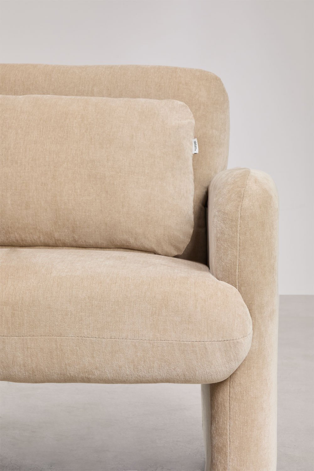 Set van 2 Jeison chenille fauteuils, galerij beeld 4