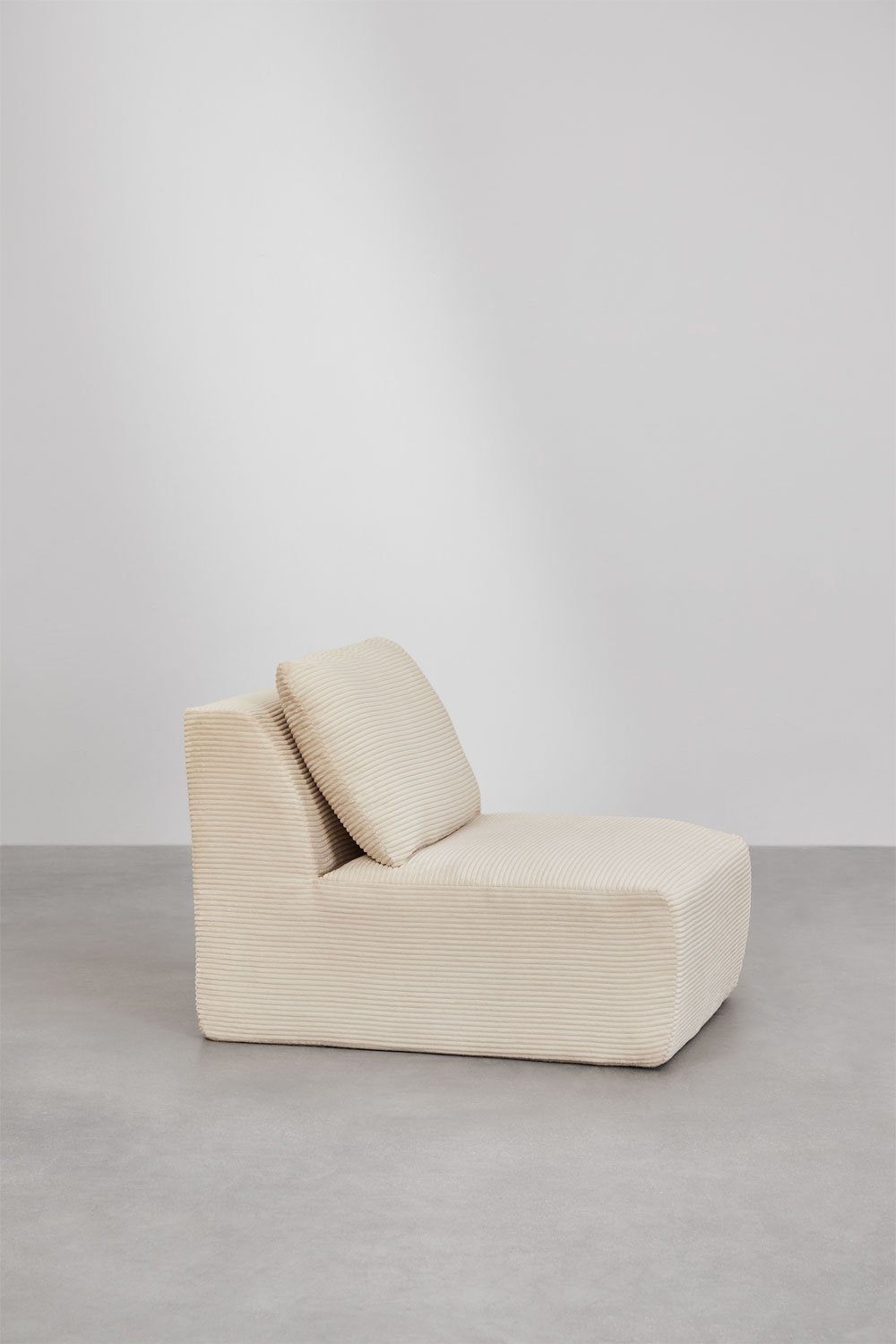 Vacuumverpakte fluwelen fauteuil Temple, galerij beeld 6