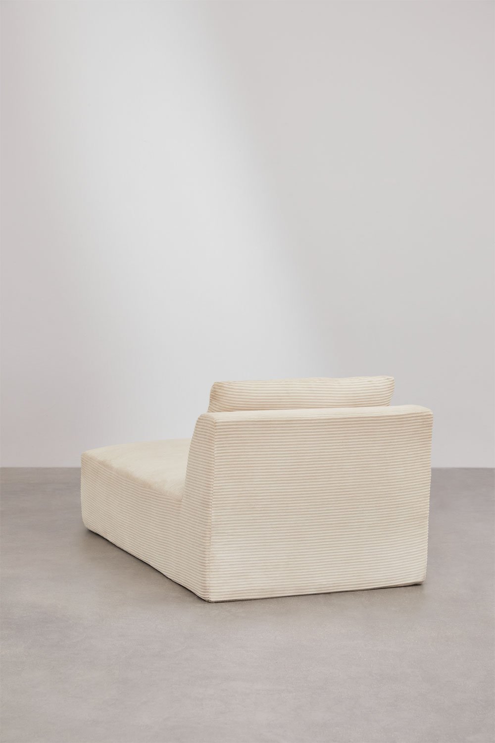 Vacuumverpakte fluwelen chaise longue fauteuil Temple, galerij beeld 7