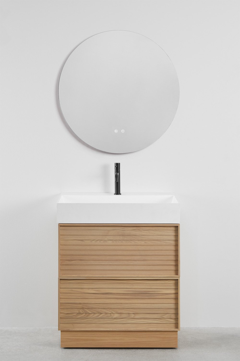 Jolene houten badkamermeubelset met geïntegreerde wastafel, galerij beeld 3