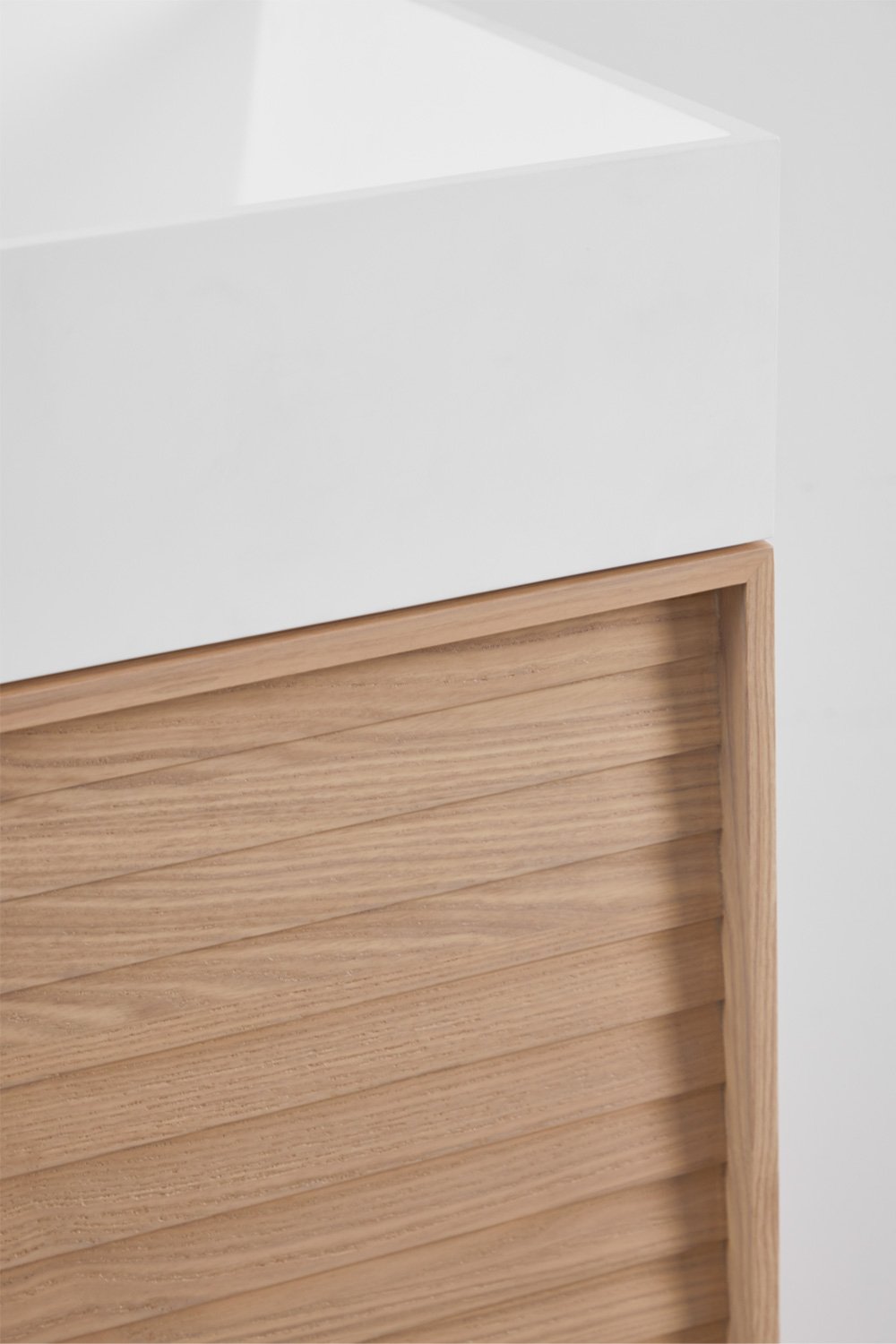 Jolene houten badkamermeubelset met geïntegreerde wastafel, galerij beeld 8