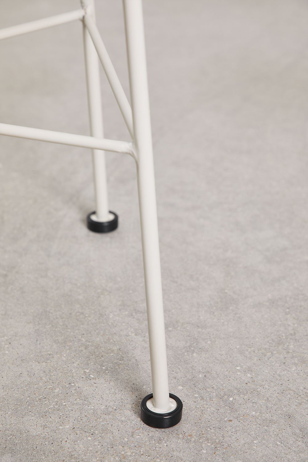 Ronde tuintafel Ø45 cm in staal en synthetisch riet Acapulco, galerij beeld 6