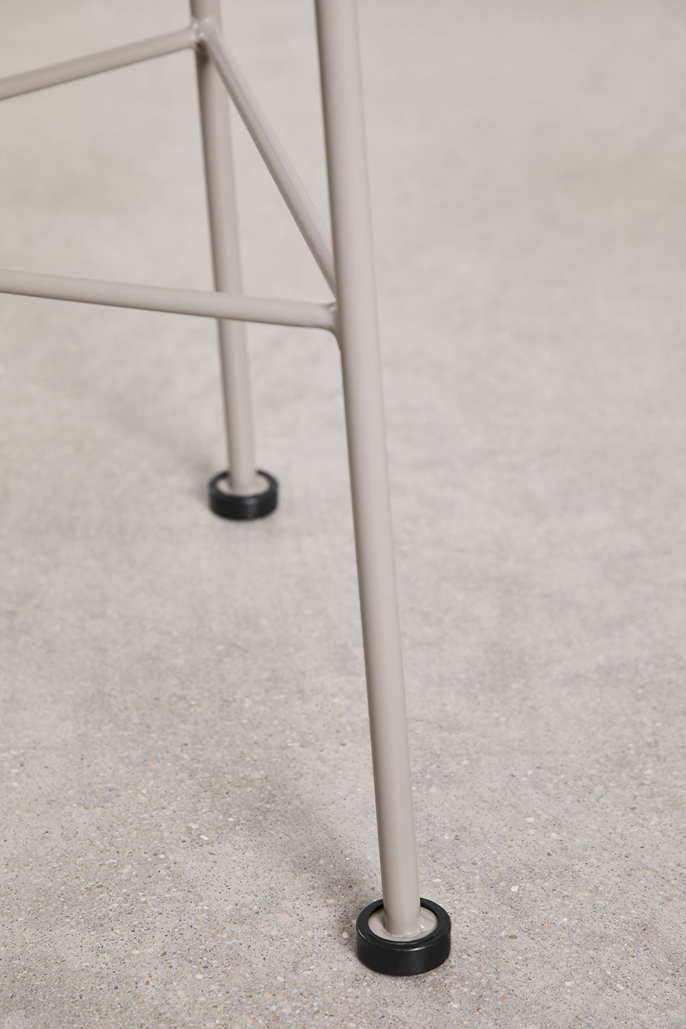 Ronde tuintafel Ø45 cm in staal en synthetisch riet Acapulco, galerij beeld 6