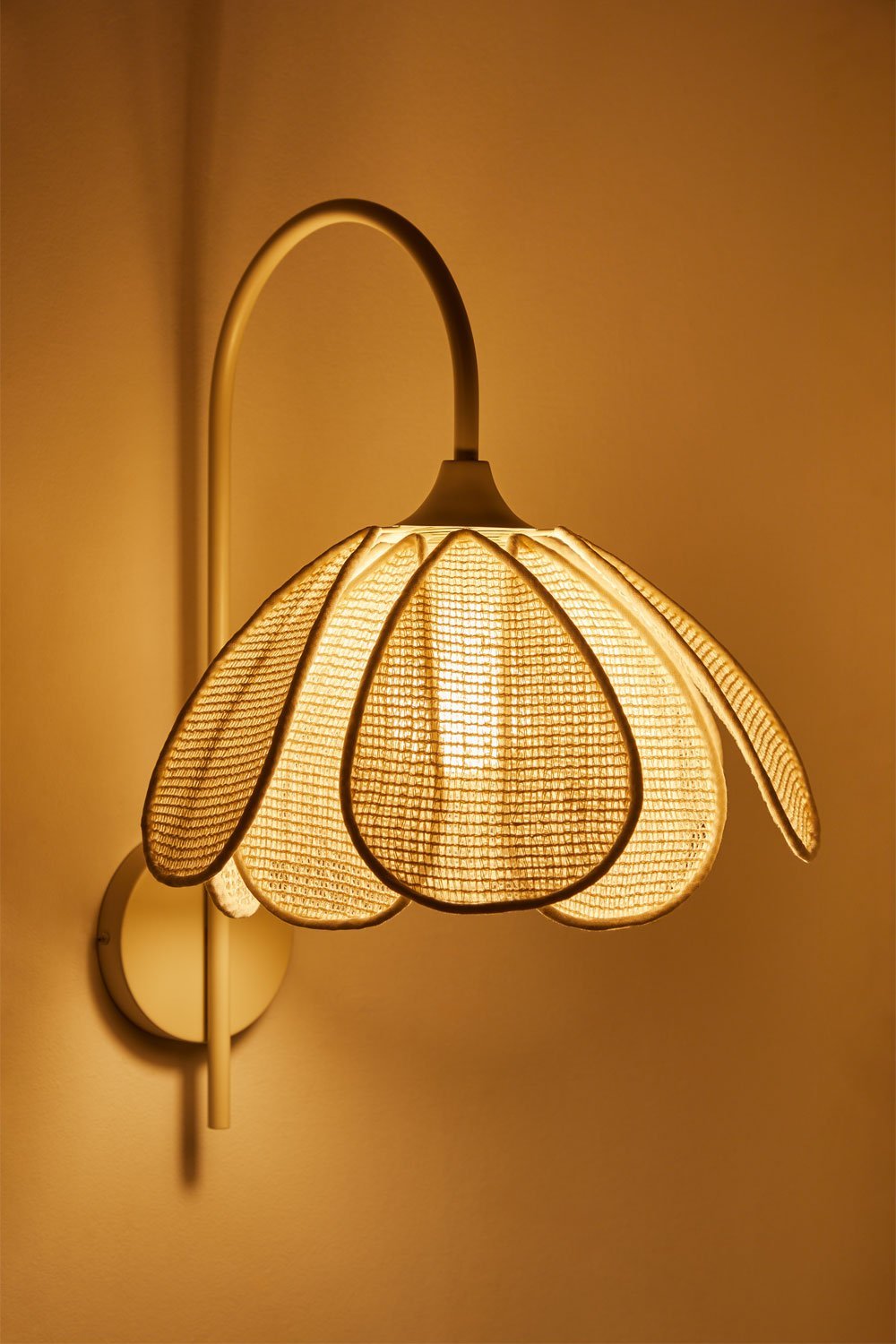 Vidson linnen wandlamp Ø35 cm, galerij beeld 2